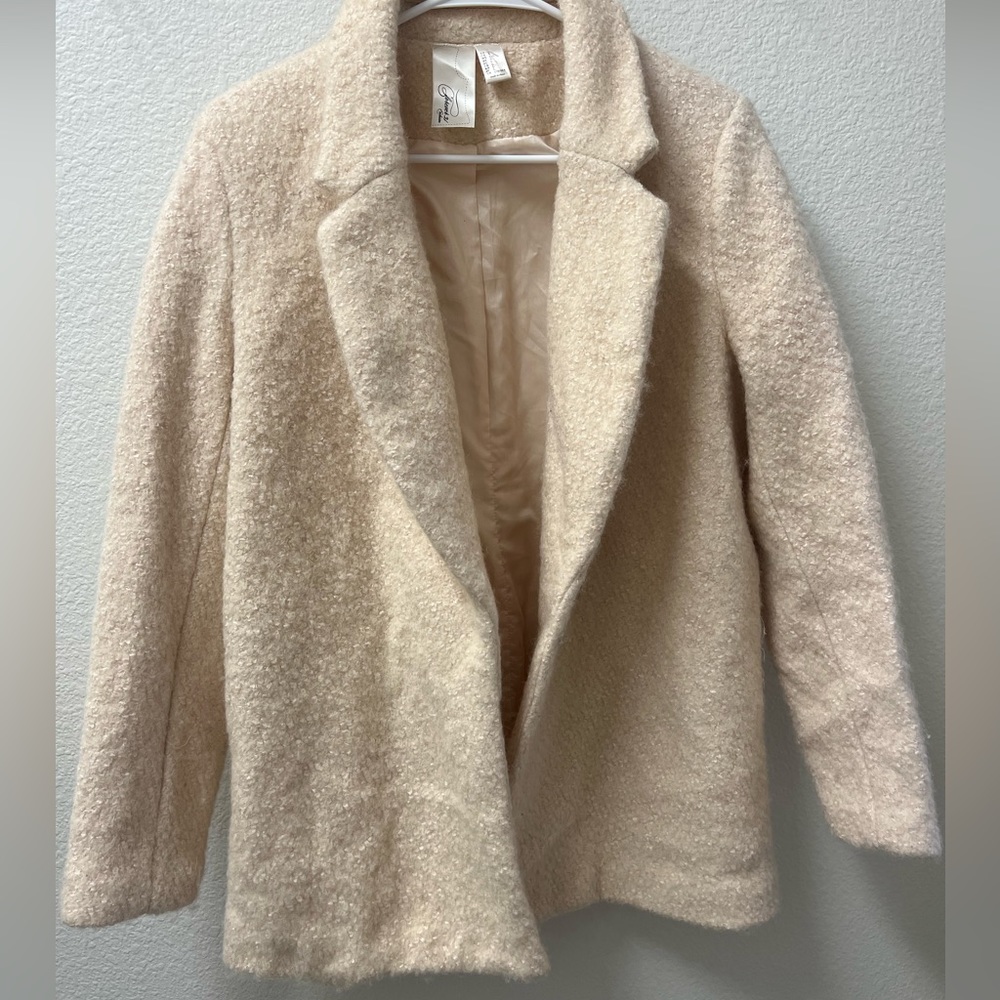 Sherpa lined coat with pockets